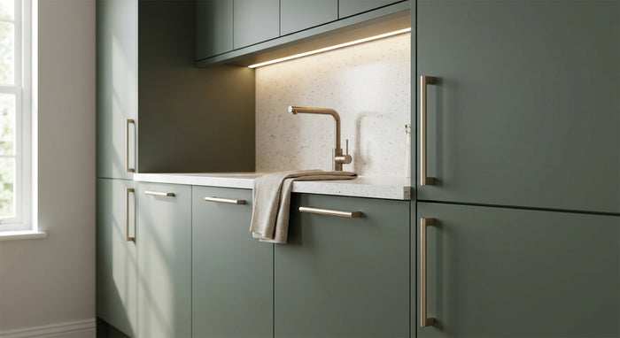 Champagne Bronze Bar Pulls for Flat-Front Cabinets 2026