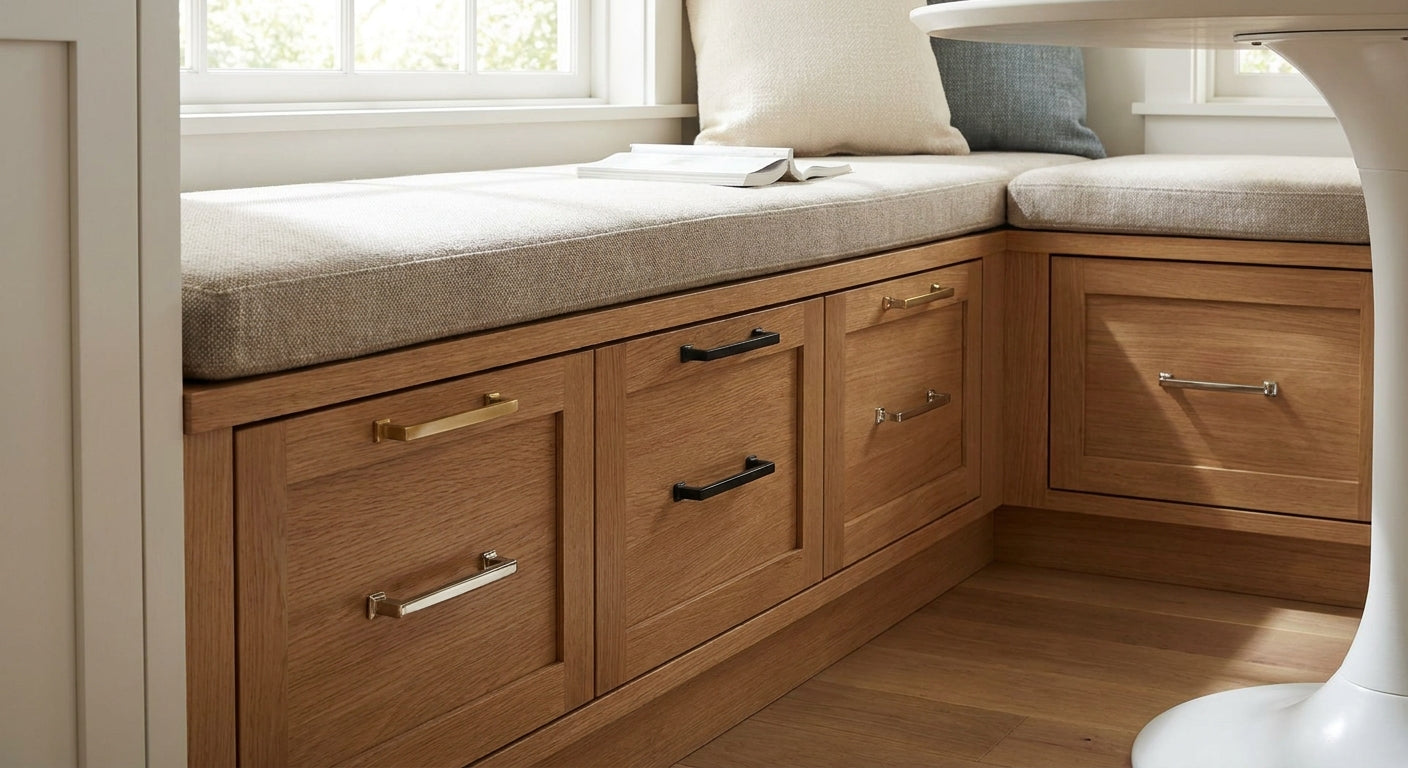 Cabinet Pulls for Banquette Storage: Buy Guide 2026