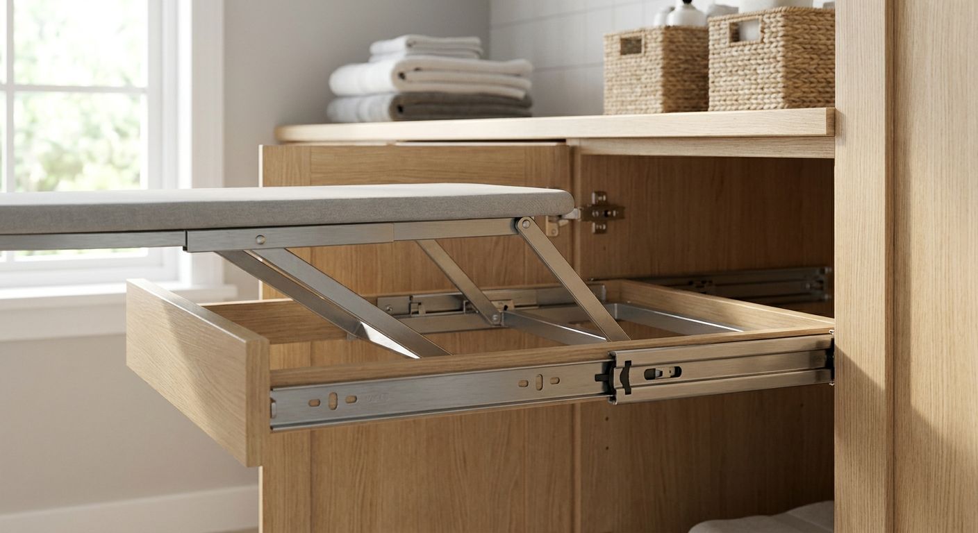 Pull-Out Ironing Board Hardware for Laundry Cabinets 2026