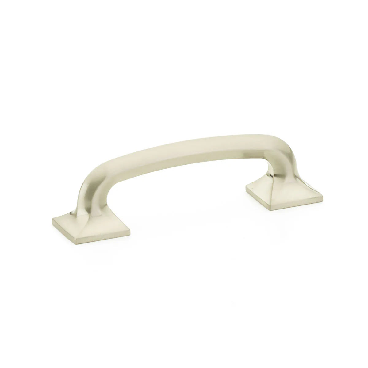 Northport Pull, Square Bases, Brushed Nickel, 5'' cc 216-BN