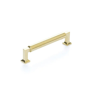 Haniburton Pull, Unlacquered Brass, 5'' cc 475-UNBR