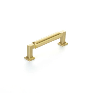 Haniburton Pull, Satin Brass, 3-1/2'' cc 477-SB