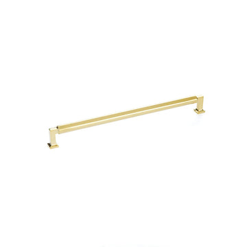Haniburton Pull, Unlacquered Brass, 12'' cc 481-UNBR