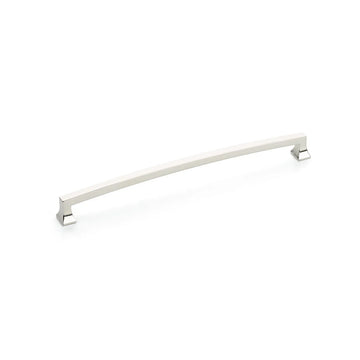 Menlo Park Pull, Arched, Polished Nickel, 10'' cc 528-PN