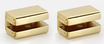 Cube Bath Glass Shelf Brackets Only A6550-PB