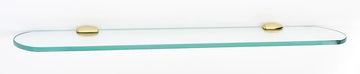 Royale Bath 24'' Glass Shelf w/Brackets A6650-24-PB