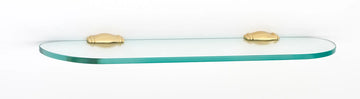 Charlie's Bath 18'' Glass Shelf w/Brackets A6750-18