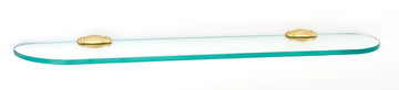 Charlie's Bath 18'' Glass Shelf w/Brackets A6750-24