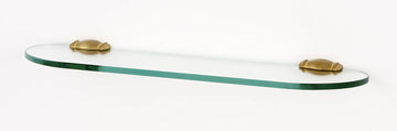 Charlie's Bath 24'' Glass Shelf w/Brackets A6750-24-SB