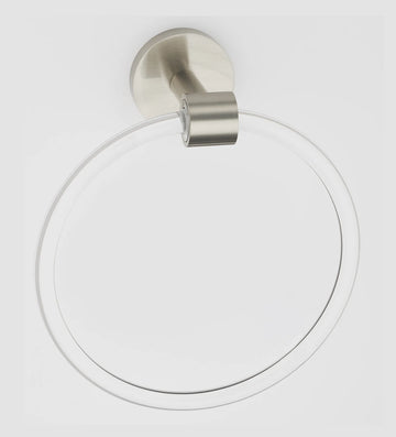 Contemporary Acrylic Bath Towel Ring A7240-SN