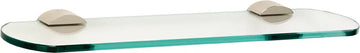 Contemporary 3 Bath 18'' Glass Shelf w/Brackets A7650-18-SN