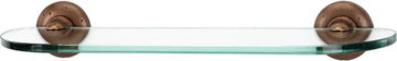 Sierra Bath 18'' Glass Shelf w/Brackets A8250-18-RSTBRZ