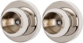 Contemporary I Bath Shower Rod Brackets Only A8346-PN