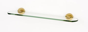 Contemporary I Bath 18'' Glass Shelf w/Brackets A8350-18-SB