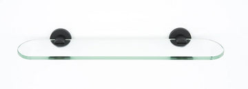 Contemporary I Bath 24'' Glass Shelf w/Brackets A8350-24-MB