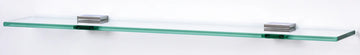 Contemporary II Bath 18'' Glass Shelf w/Brackets A8455-18-PN