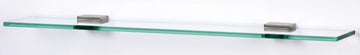 Contemporary II Bath 18'' Glass Shelf w/Brackets A8455-18-SN