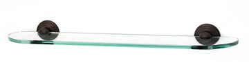 Embassy Bath 24'' Glass Shelf w/Brackets A9050-24-CHBRZ