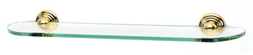 Embassy Bath 24'' Glass Shelf w/Brackets A9050-24-PB