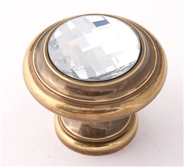 Swarovski Crystal 1 1/4'' Crystal Knob C211-CLR/PA