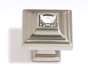 Swarovski Crystal 1 1/4'' Crystal Knob C213-CLR/SN