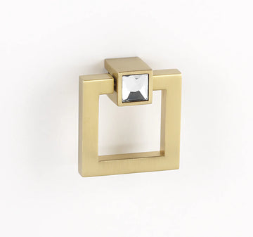 Ring Pull Square Crystal Post Only SQ14.0mm C2670-SB
