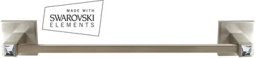 Contemporary II Crystal Bath 12'' Crystal Towel Bar C8420-12-SN