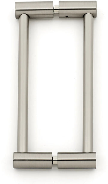 Contemporary I 6'' Back to Back Glass Door Pull G715-6-SN