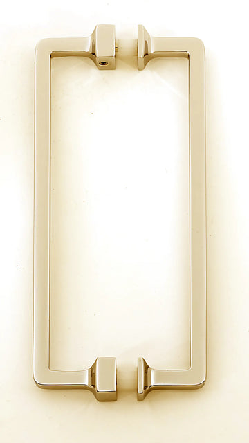 Millennium 6'' Back to Back Glass Door Pull G950-6-PB