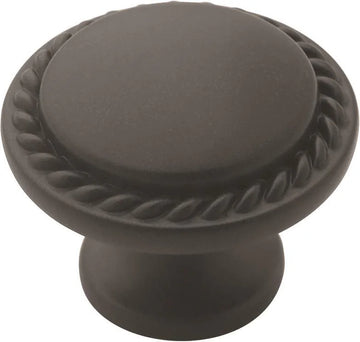 Everyday Heritage 1-3/16'' diam Flat Black Cabinet Knob BP53001