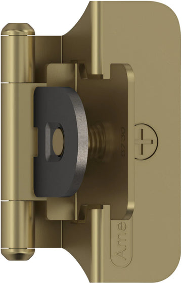 Functional Hardware 1/4'' Overlay Double Demountable Cabinet Hinge - 1 Pair BPR8701