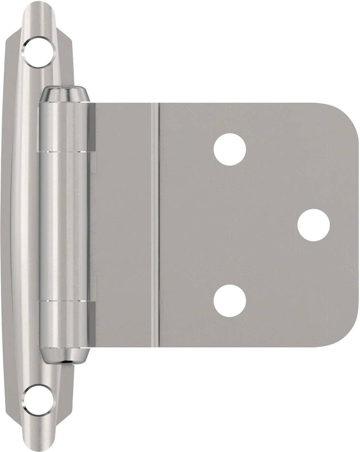 Functional Hardware 3/8'' Inset Self Closing Face Mount Cabinet Hinge - 1 Pair BPR3428