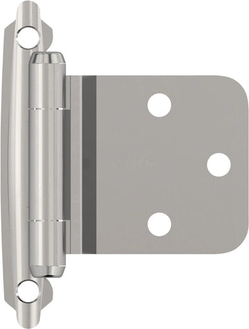 Functional Hardware Variable Overlay Self Closing Face Mount Reverse Bevel Cabinet Hinge - 1 Pair BPR7630