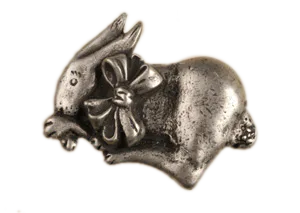 Bunny w/Bow-Lft Knob 485