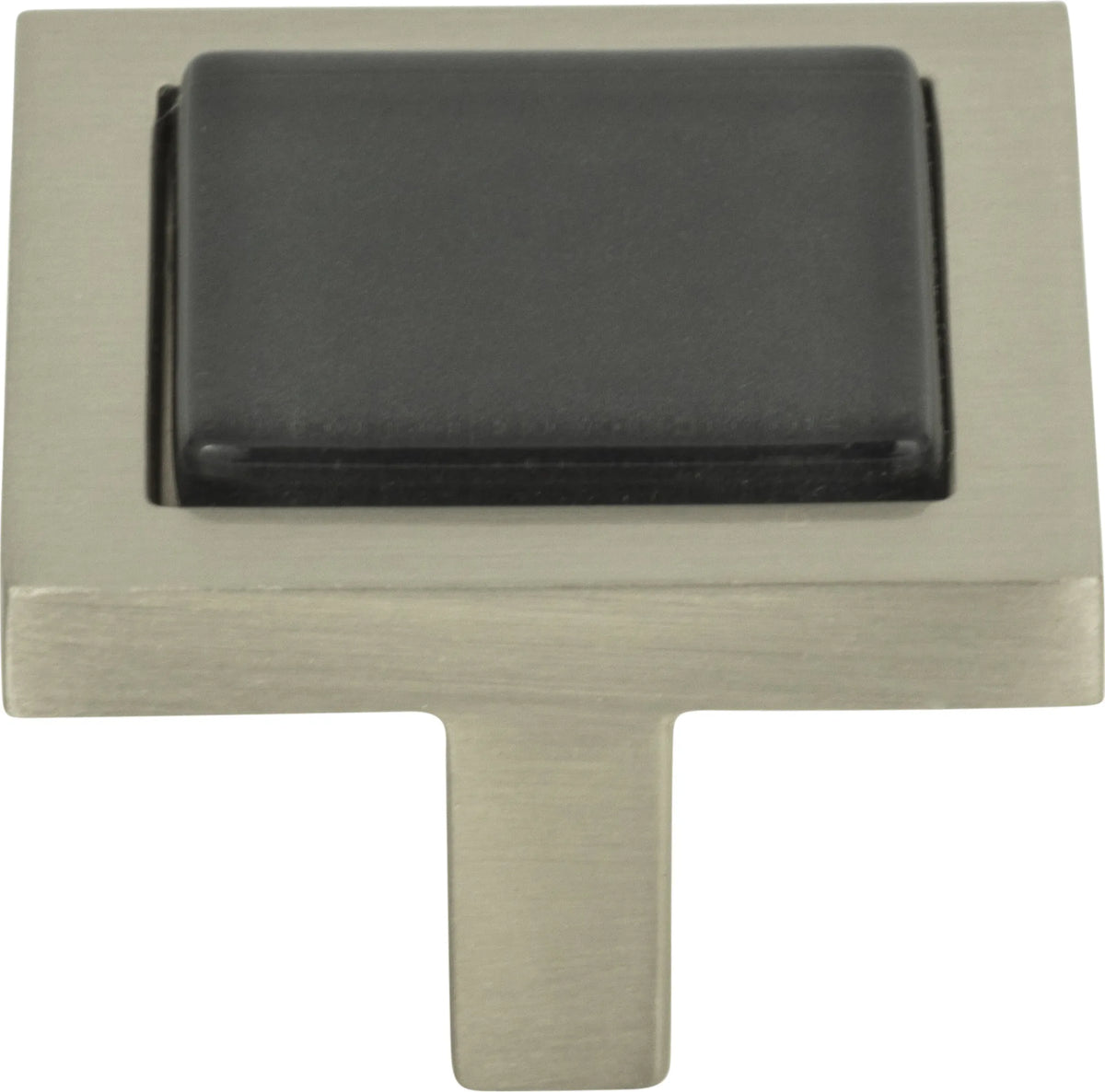 Spa Black Square Knob 1 3/8''