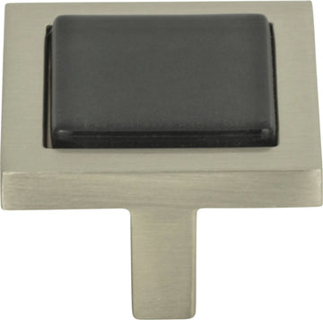 Spa Black Square Knob 1 3/8''