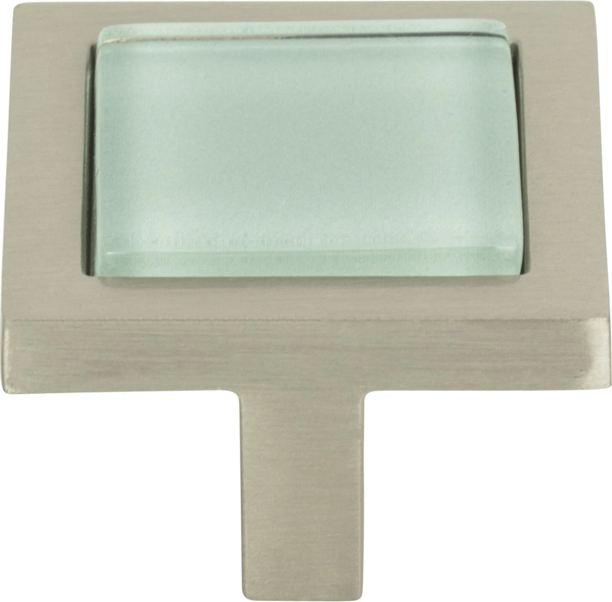 Spa Green Square Knob 1 3/8''
