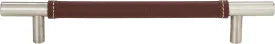 Zanzibar Brown Leather Pull 6 5/16'' cc