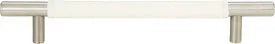 Zanzibar White Leather Pull 6 5/16'' cc