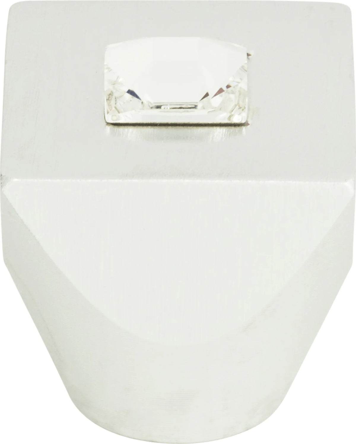 Crystal Square Knob 1'' Matte Chrome 3195-MC