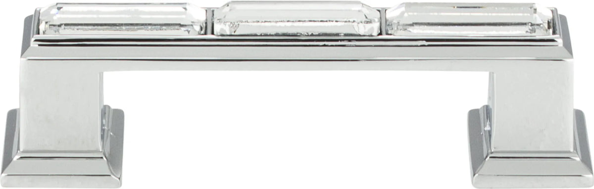 Crystal Legacy Pull 3'' cc Polished Chrome 341-CH