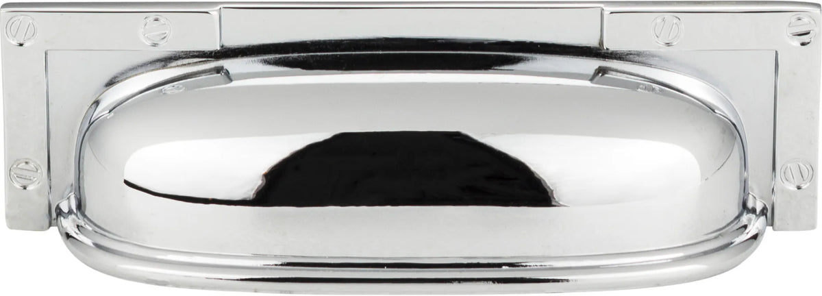 Campaign L-Bracket Cup Pull 3 3/4'' cc Polished Chrome 382-CH