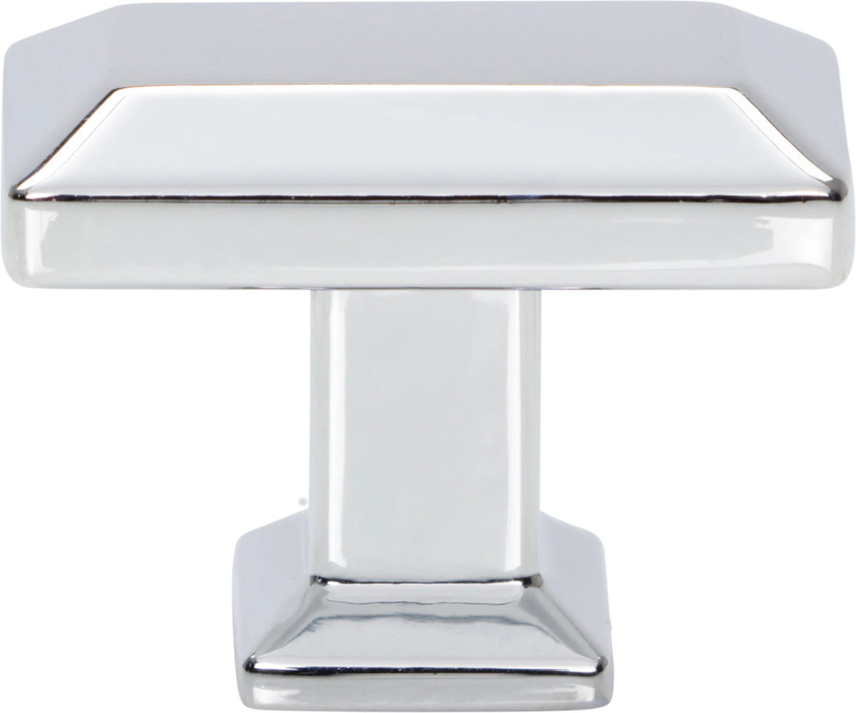 Sweetbriar Lane Rectangle Knob 1 3/8'' Polished Chrome A661-CH