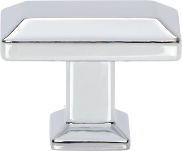 Sweetbriar Lane Rectangle Knob 1 3/8'' Polished Chrome A661-CH