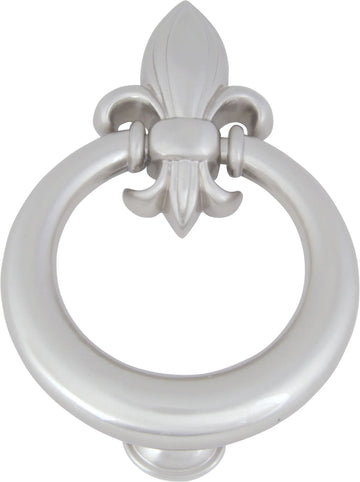 Limited Editions Fleur de lys Door Knocker Brushed Nickel DK636-BRN