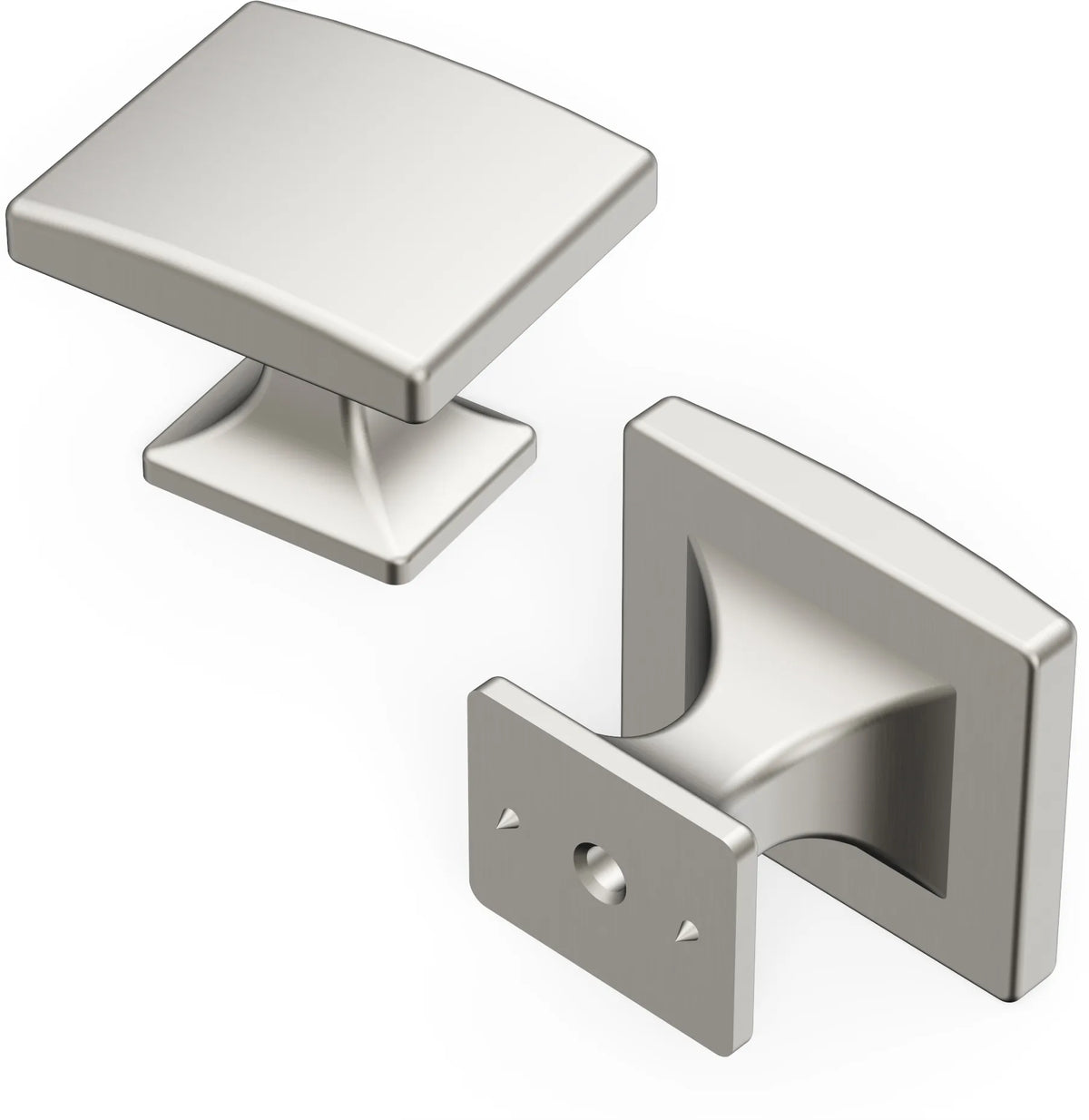 Forge Collection Knob 1-7/16'' X 1-1/4'' Satin Nickel Finish H076699-SN