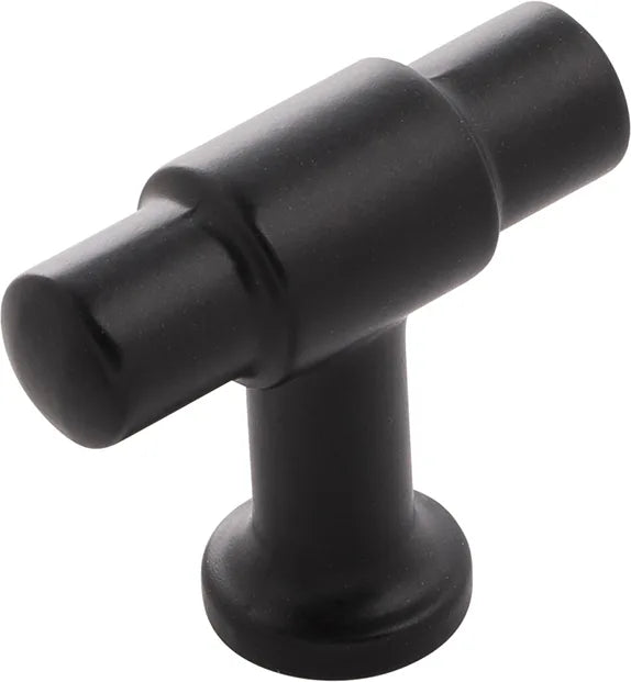 Piper Collection T-Knob 1-5/8'' X 5/8'' Matte Black Finish H077850MB