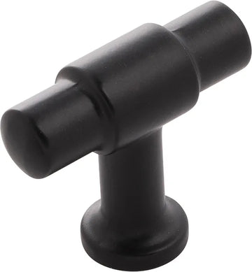 Piper Collection T-Knob 1-5/8'' X 5/8'' Matte Black Finish H077850MB