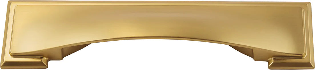 Dover Collection Cup Pull 3'', 3-3/4'' & 5-1/16'' (128mm) cc Brushed Golden Brass Finish H078775BGB