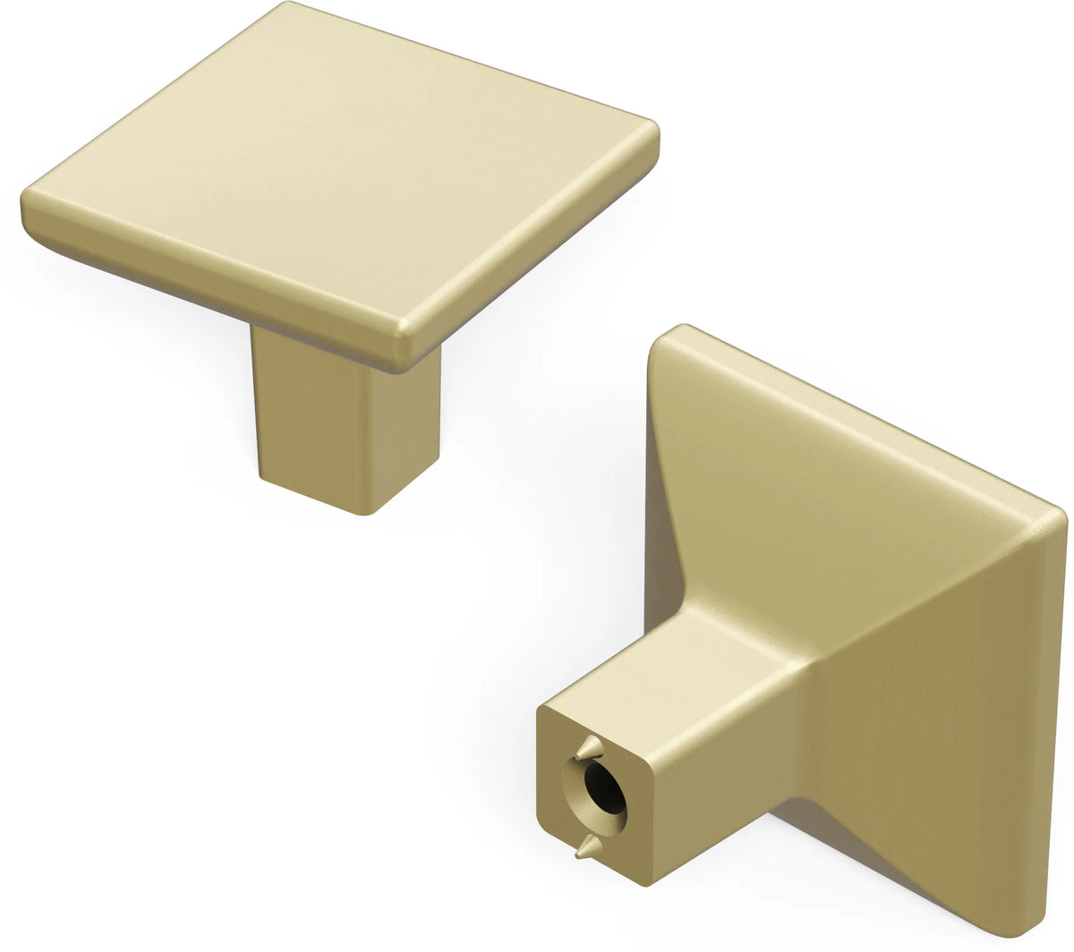 Skylight Collection Knob 1-1/4'' Square Elusive Golden Nickel Finish HH075341-EGN